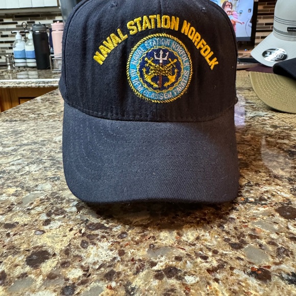Naval Station Norfolk Embroidered Ball Cap - Picture 3 of 9